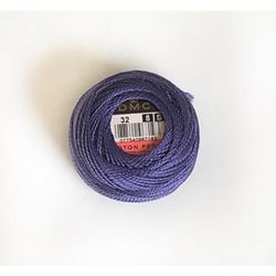 Pärlgarn nr 8 lila 32