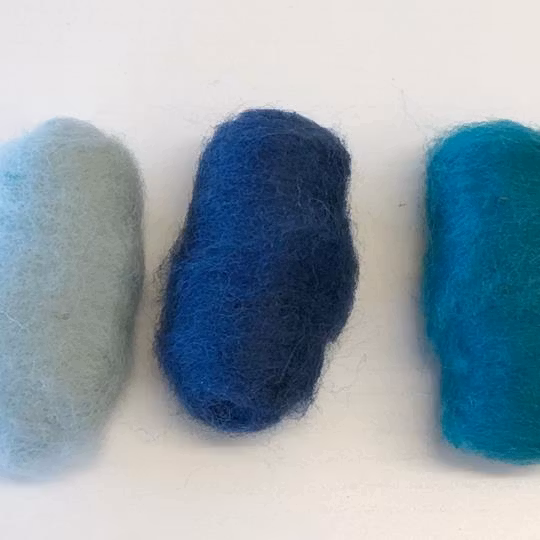 Kardflor 3x10g blå/turkos