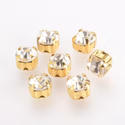 Strasspärla guld liten 20-p