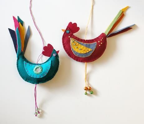 Easter rooster - description printed on paper in Swedish