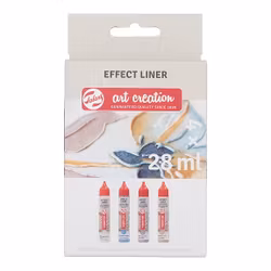 Talens Art Effect liner pastell pärlemor 4-p