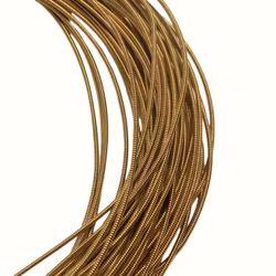 Gimp 1mm ljus antikguld