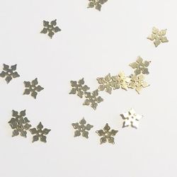 Paljett julstjärna blek guld