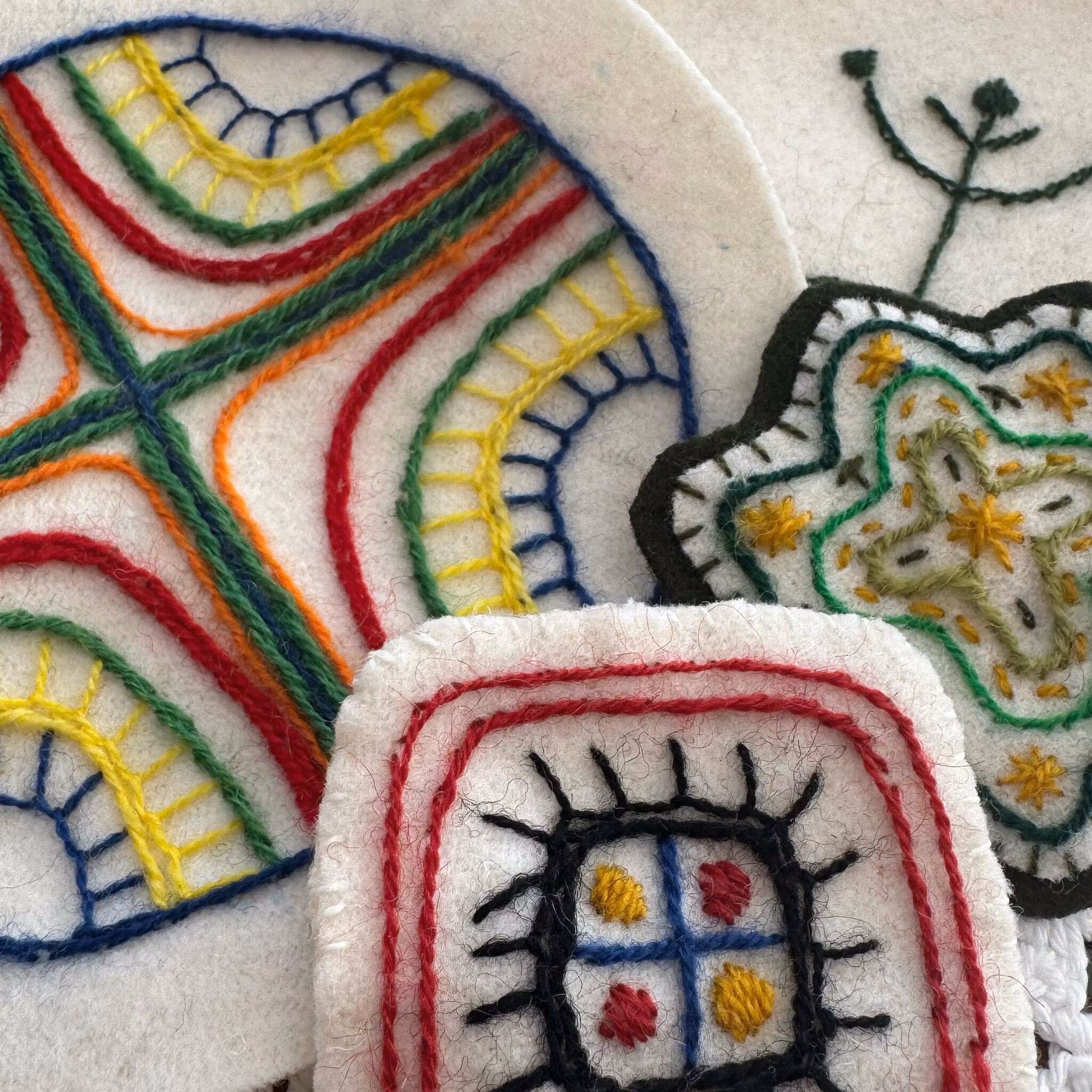 WS prova på Arkaiskt broderi på Syfestivalen oktober 2025 SÖNDAG