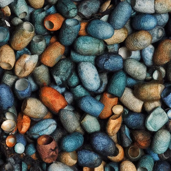 Kopia Silkeskokonger färgade pebbles