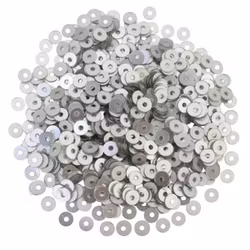 Paljett rund 4mm opak silver