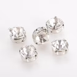 strasspärla silver liten 20-p