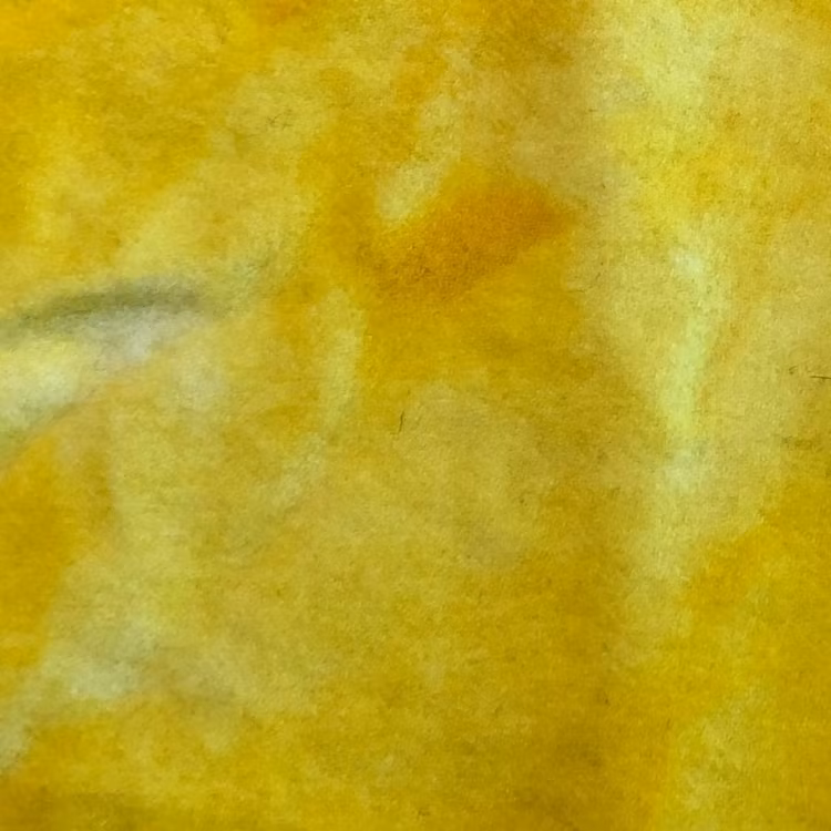 Vadmal 29x33cm gul handfärgad