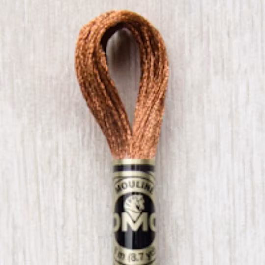 Moulinégarn metallic koppar 301