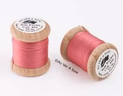 Pärlgarn silke rosa 494