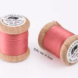 Pärlgarn silke rosa 494