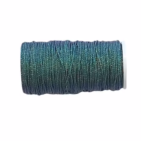 Snodd 3-trådig metallic turkos