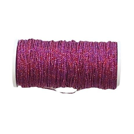 Snodd 3-trådig metallic rosa