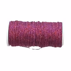 Snodd 3-trådig metallic rosa
