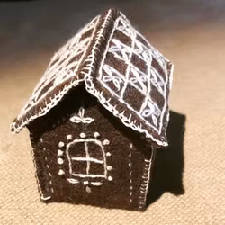 Pepparkakshus - mönster att ladda ned