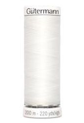 Sytråd polyester 200m vit 800