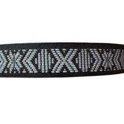 Allmogeband svart REFLEX 22mm
