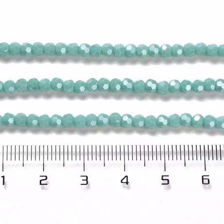 Glaspärla 3mm opak turkos