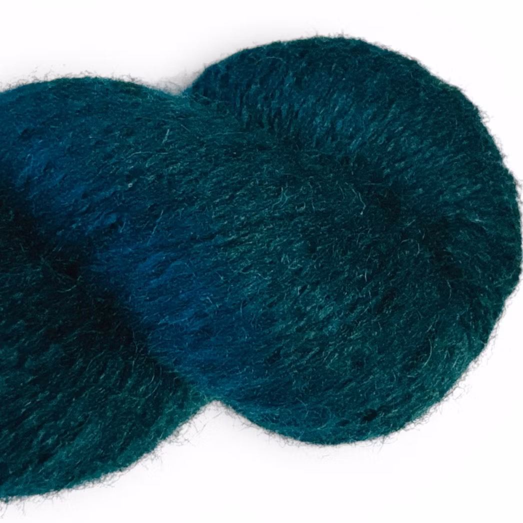 Plädgarn 6/2 mörkare teal 6702