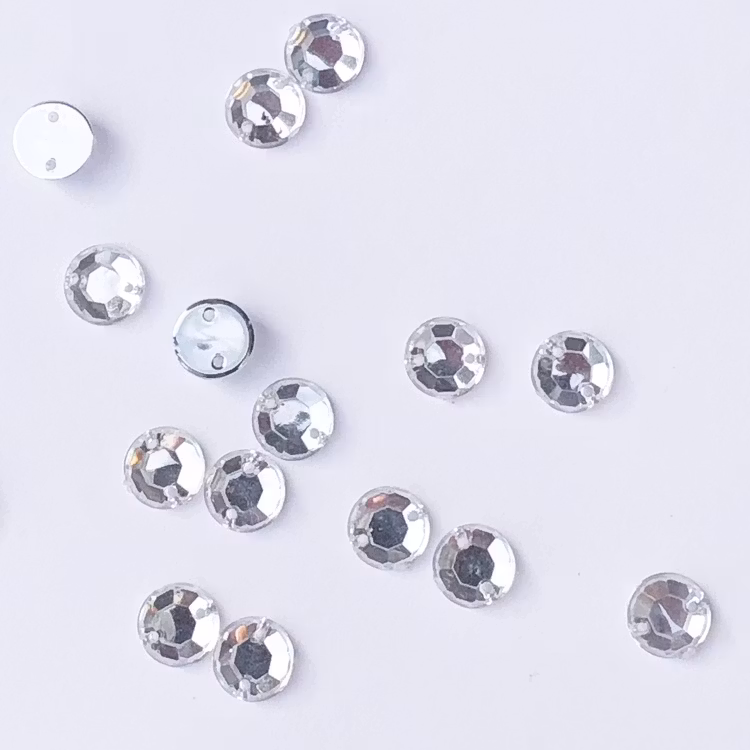 Pärla 10x15mm rund klar 8-p