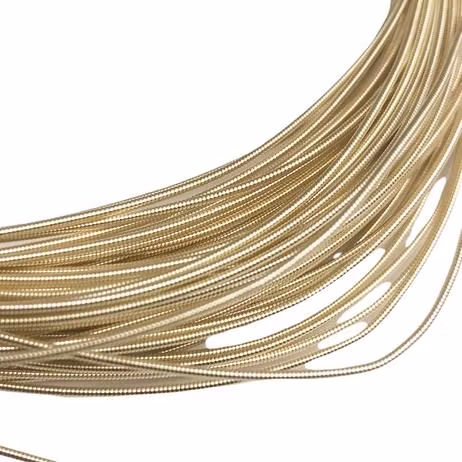 Gimp 1mm blek guld