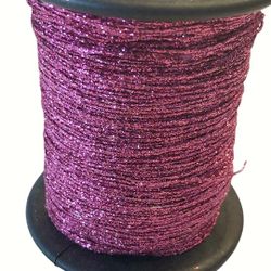 Metallictråd 1mm glitter magenta