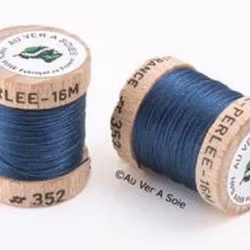 Pärlgarn silke blå 352
