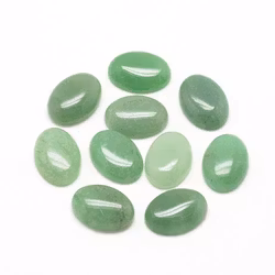 Cabochon halvädelsten grön 25x18mm