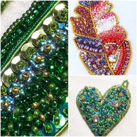 Brodera med pärlor - kurs ONLINE april