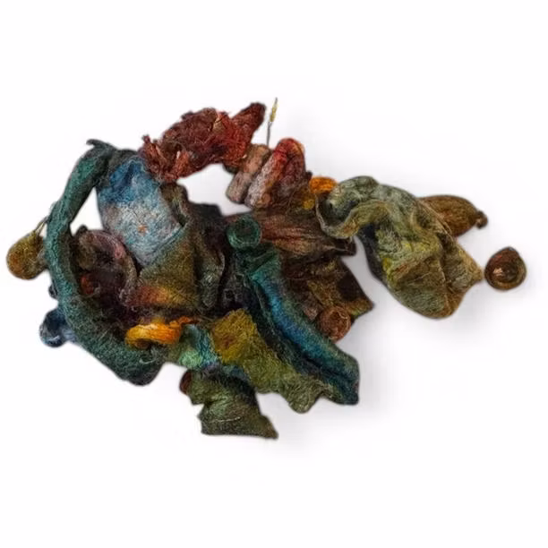 Silkesbitar mixade färger