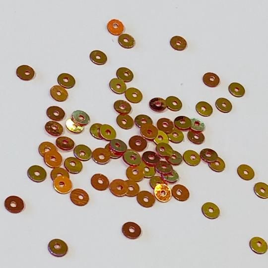 Paljett rund 4mm Scarlet red