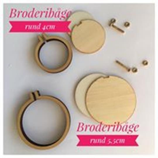 Broderibåge rund Ø 4cm