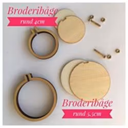 Broderibåge rund Ø 4cm