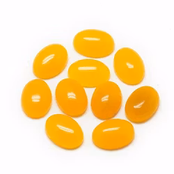 Cabochon halvädelsten guldgul 18x13mm