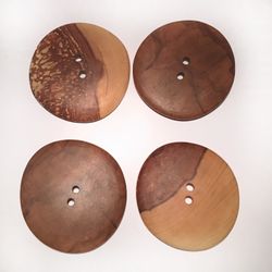 Träknapp Äpple 55mm XXL
