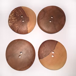 Träknapp Äpple 55mm XXL