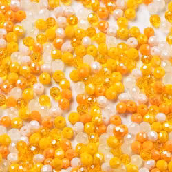 Glaspärla gul mix