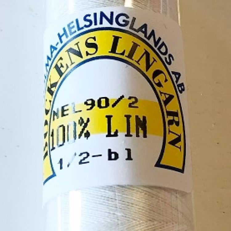 Lingarn 90/2 1/2-blekt