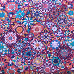 Bomullspoplin Kalejdoskop