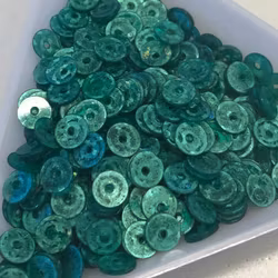 Paljett rund 5mm grön 2:a sort