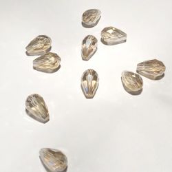Pärla glasdroppe champagne