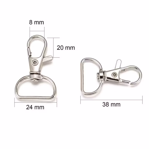 Karbinhake 38x24mm 10-p