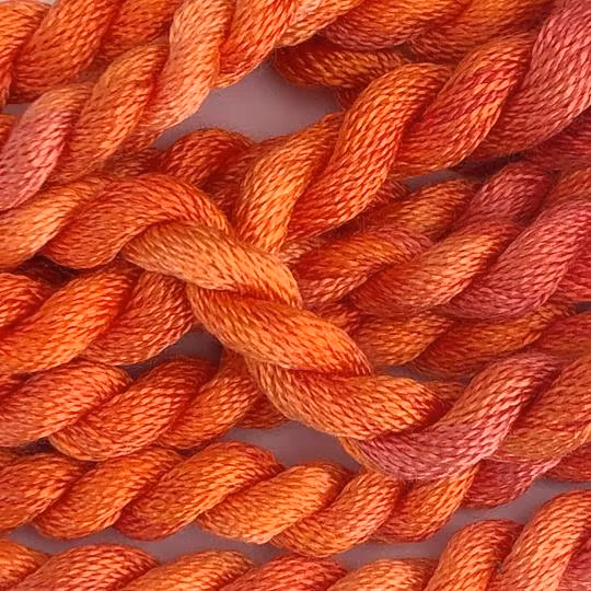 Broderigarn Silke fin orange