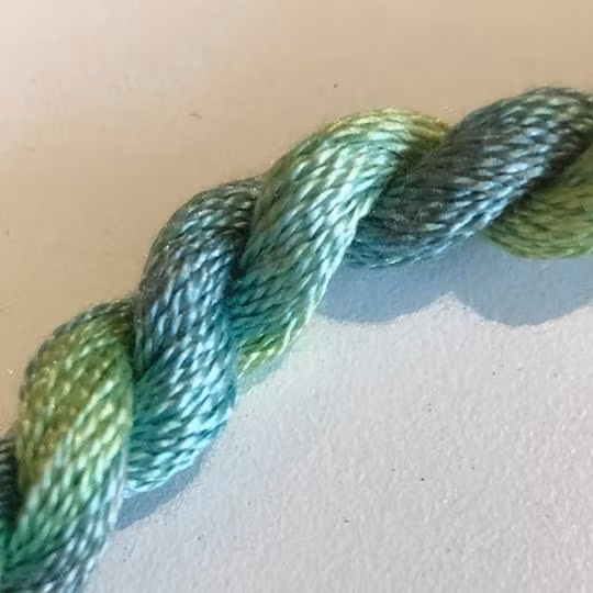 Broderigarn Silke fin ljusgrön