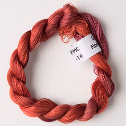 Merceriserad fin bomull röd 14