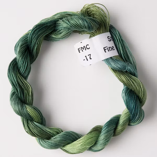 Merceriserad fin bomull ljusgrön 17