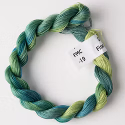 Merceriserad fin bomull ljusgrön 19