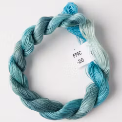 Merceriserad fin bomull ljusturkos 20