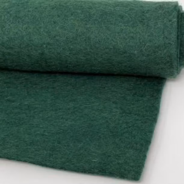 Ullfilt 25x25cm skogsgrön
