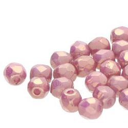 Fire polished 3mm chalk violett